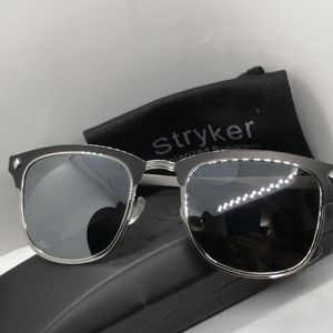 New Stryker Polarized Sunglass ST06217 Black Mirro